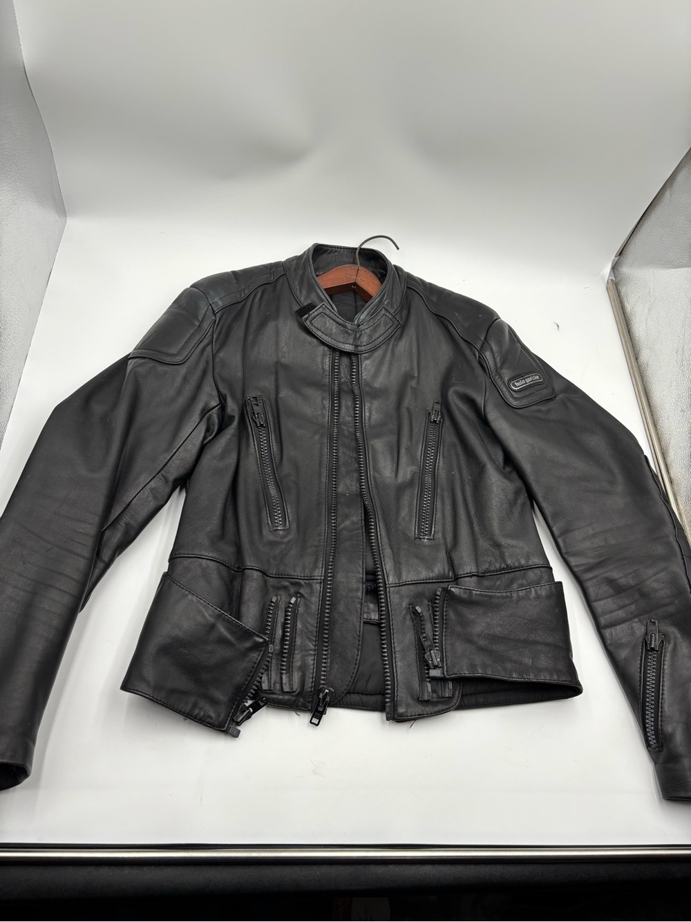 Hein Gericke Vintage Black Leather Motorcycle Mens Jacket - with liner SZ 40 - Picture 2 of 15